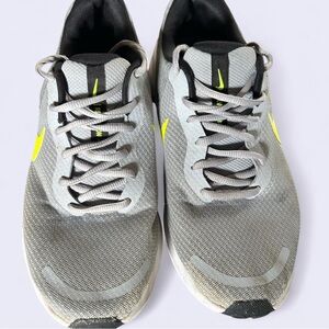 Nike Gray and Neon Yellow Sneakers